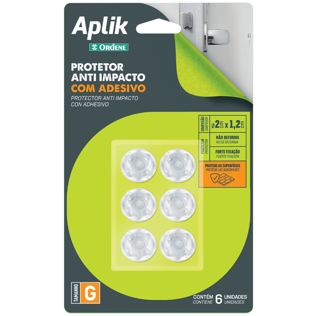 PROTECTOR ANTI IMPACTO C/ADHESIVO x6