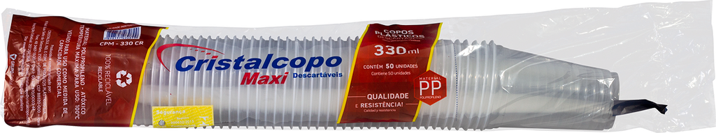 VASO DESCARTABLE DE 300ml BLANCO PP (100 UN)