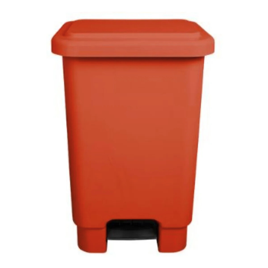 BASURERO C/PEDAL ROJO (44x28x33cm) 15L