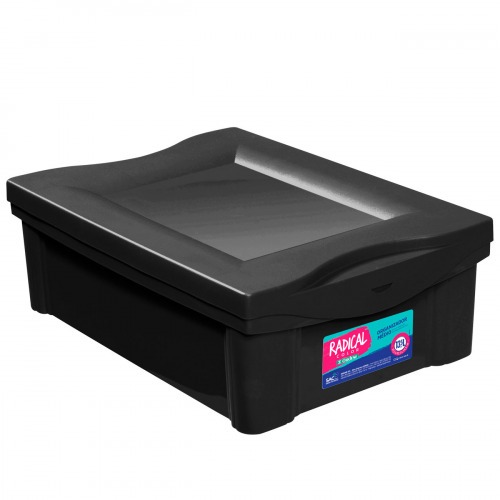 CAJA ORGANIZADORA BAJA  NEGRO 13,5 LTS.