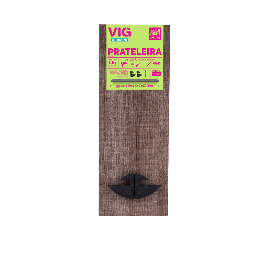 *ESTANTE RUSTICO MDP 60X20X1,5CM