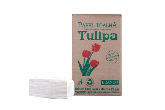 PAP TOALLA INTERF TULIPA ECO 20x20 24gr.