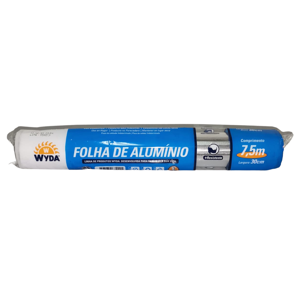 ROLLO DE ALUMINIO 10,5 MIC. 7,5mts X 30cm