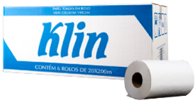 PAPEL TOALLA ROLLO  KLIN 20x200m(6) 28gr.