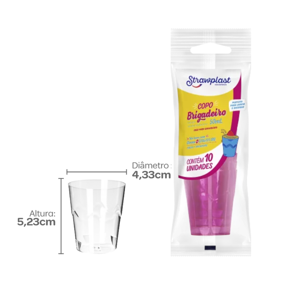 VASO 50ml TRANSPARENTE PS (1/10)