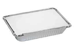 BANDEJA DE ALUMINIO C/TAPA 500ml X 100