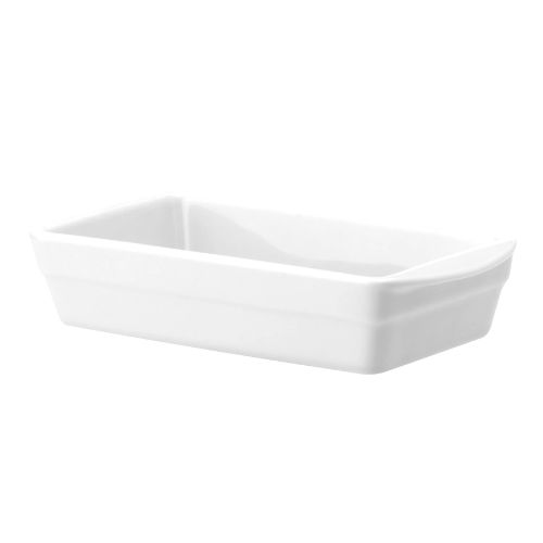 FUENTE  RECTANGULAR C/ALA  1,3lt - 31,5x18x4,5cm PORCELANA