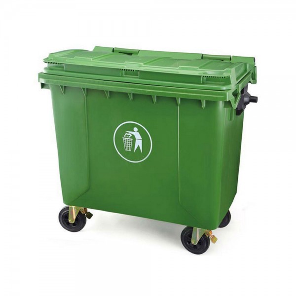 CONTENEDOR P/BASURA 660LTS VERDE