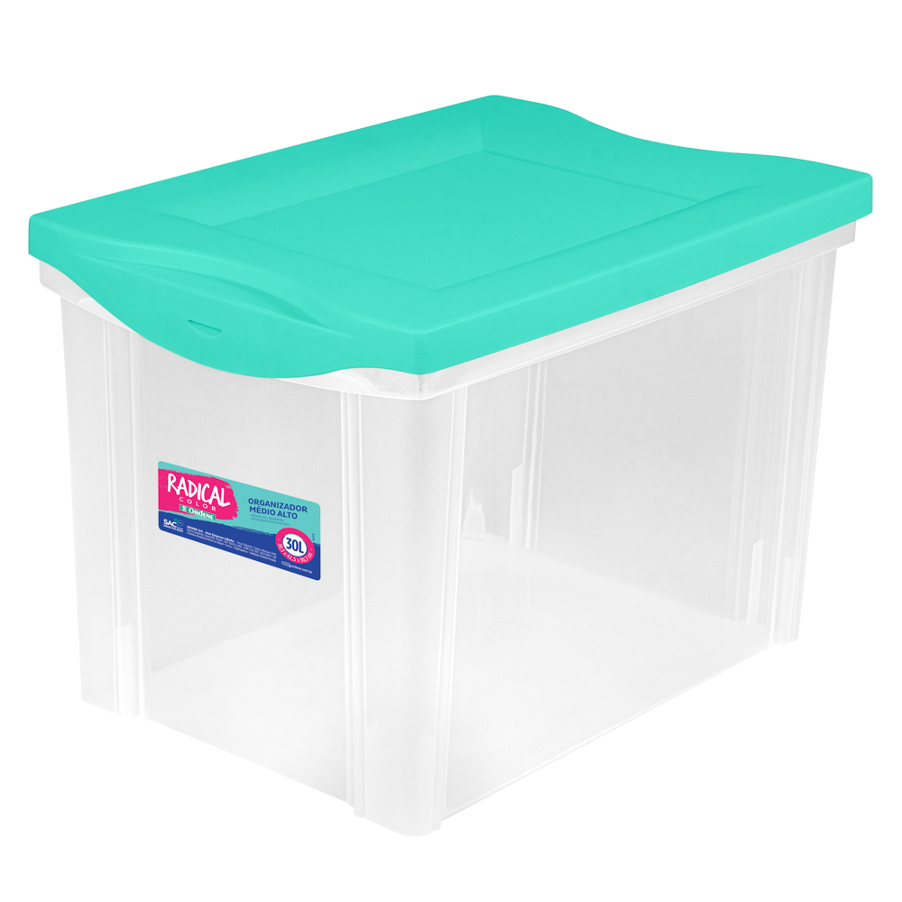 *CAJA ORGANIZADORA  ALTA T/VERDE 30L