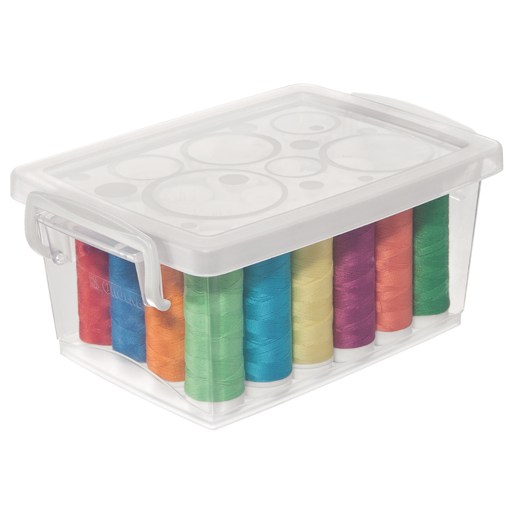 CAJA ORGANIZADORA CON TRABAS 650 ML