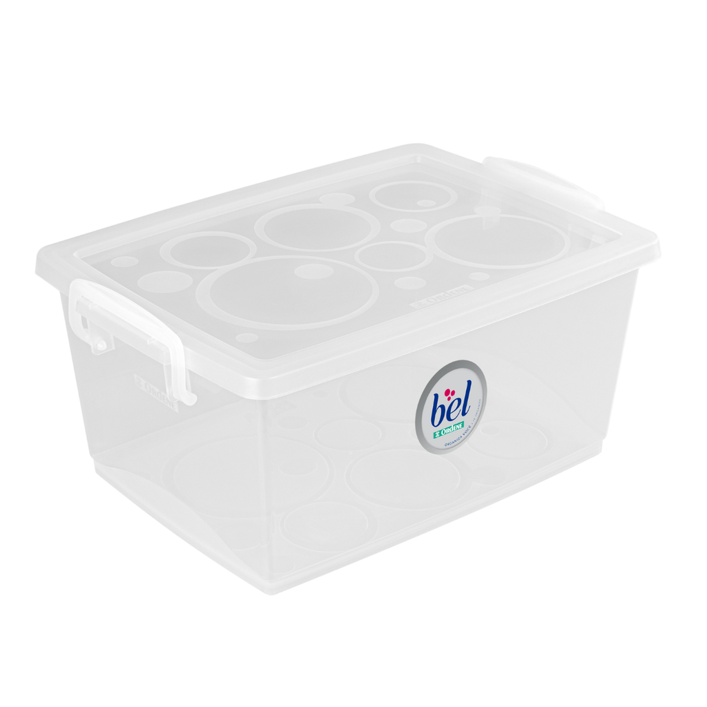 CAJA ORGANIZADORA CON TRABAS 1.5 LITROS