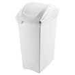 BASURERO 40lts TAPA VAIVEN BLANCO
