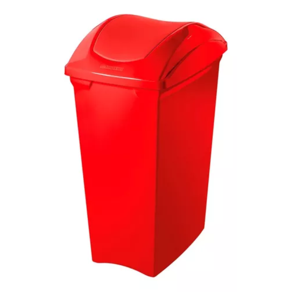 *BASURERO SELECTIVO ROJO 70lts