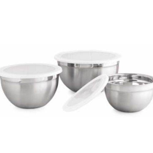 SET. 3 PZAS BOWL C/TAPA 14,16,18CM