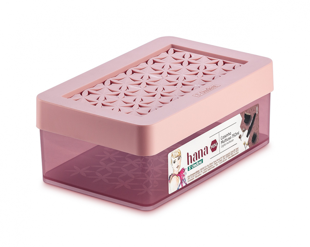 CAJA MULTIUSO MINI 750ml ROSA HANA