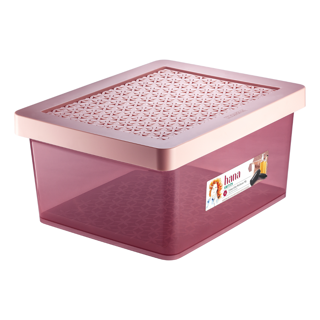 CAJA ALTA MULTIUSO Gr. 18L ROSA HANA