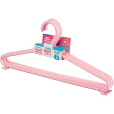 PERCHA PLASTICA INFANTIL PACK X3 ROSA