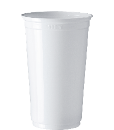 [CPM-550BR] VASO 550ml BLANCO PP (1/50)