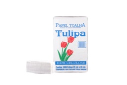 [PTIBL1000] PAP TOALLA INTERF TULIPA BLANCO 20x20 20gr.