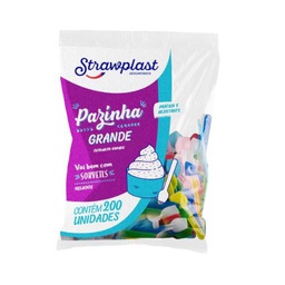 [S396] CUCHARITA DE HELADO 9,3cm SURTIDAS PS PAQ. X 200 UNID