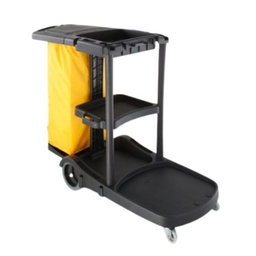 [AF08180] CARRO DE LIMPIEZA NEGRO 129 x 52 x 98cm CON BOLSA