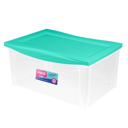 [OR22211N] *CAJA ORGANIZADORA TAPA VERDE 65 LITROS