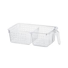 [OR48102N] ORGANIZADOR ACRILICO C/MANGO 2 DIV.