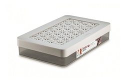 [OR85100] *CAJA CON DIVISIONES Y TAPA Med. BEIGE HANA