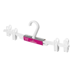 [PR9110P/22] *PERCHA CON PINZA BLANCA PACK 2un