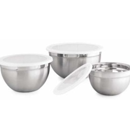 [KB-SET-P] SET. 3 PZAS BOWL C/TAPA 14,16,18CM