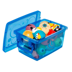 [OR80158] *CAJA ORGANIZADORA C/TRABAS 650 ML AZUL