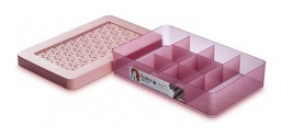 [OR85102] *CAJA CON DIVISIONES Y TAPA Med. ROSA HANA